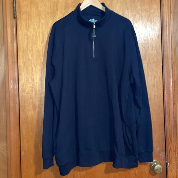 •CHARLES RIVER APPAREL•NWOT NAVY 1/4 ZIP PULLOVER SIZE 2XL - Picture 8 of 9